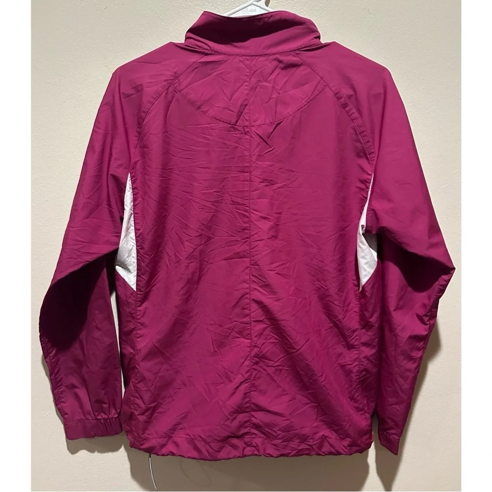 Nike Golf Womens Berry Purple Quarter Zip Windbreaker Jacket 256880-612 Small